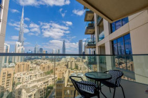 Burj Khalifa View - 1BR in Bellevue Tower 2, Downtown - Allsopp & Allsopp
